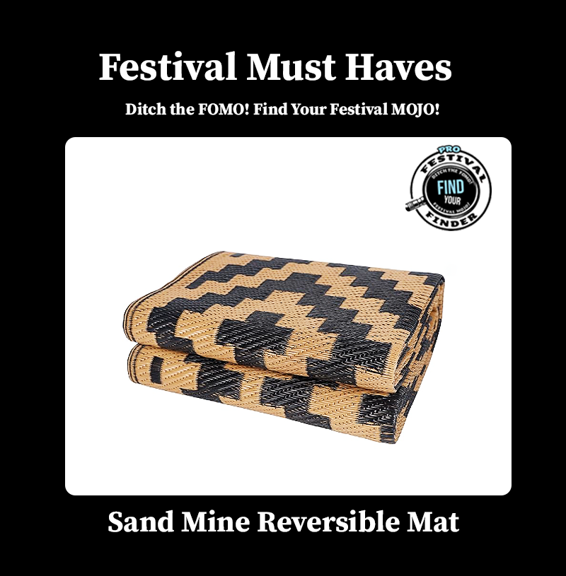 Sand Mine Reversible Camping Festival Mat