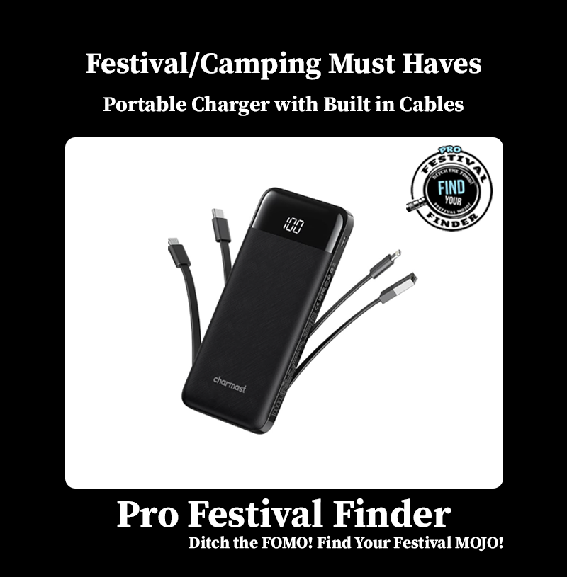 Portable Charger with Built in Cables, Portable Charger with Cords Wires Slim 10000mAh Travel Essentials Battery Pack 6 Outputs 3A High Speed Power Bank for iPhone Samsung Pixel LG Moto iPad